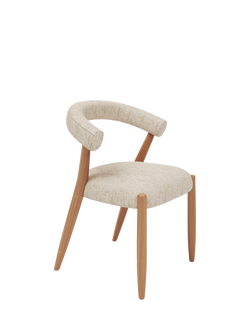 John Lewis Odell Dining Chair, Oak Leg, Atlas Kiln, Atlas Ecru