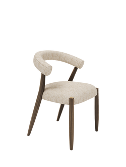 John Lewis Odell Dining Chair, Smoked Oak Leg, Atlas Kiln, Atlas Ecru