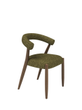 John Lewis Odell Dining Chair, Walnut Leg, Atlas Kiln, Avellino Hunter
