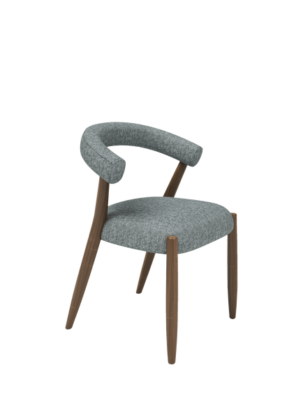 John Lewis Odell Dining Chair, Walnut Leg, Atlas Kiln, Avellino Mercury