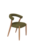 John Lewis Odell Dining Chair, Oak Leg, Atlas Kiln, Avellino Hunter