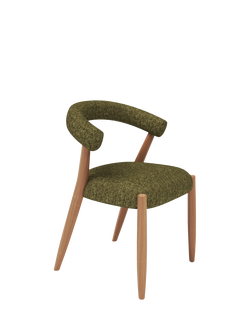 John Lewis Odell Dining Chair, Oak Leg, Atlas Kiln, Avellino Hunter