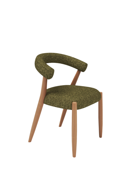 John Lewis Odell Dining Chair, Oak Leg, Atlas Kiln, Avellino Hunter
