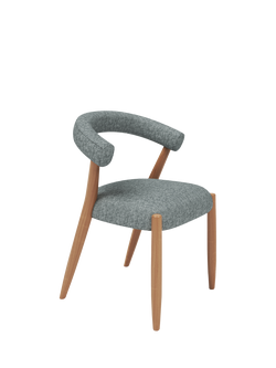 John Lewis Odell Dining Chair, Oak Leg, Atlas Kiln, Avellino Mercury
