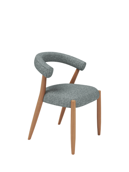 John Lewis Odell Dining Chair, Oak Leg, Atlas Kiln, Avellino Mercury