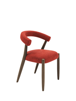 John Lewis Odell Dining Chair, Smoked Oak Leg, Atlas Kiln, Ombra Sunset