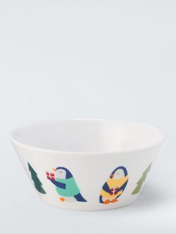 John Lewis Kids' Penguin Porcelain Bowl, 12.6cm, Multi, Multi