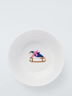 John Lewis Kids' Penguin Porcelain Bowl, 12.6cm, Multi - view 2, Multi