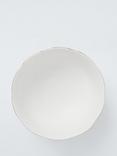 John Lewis Fleur Gold Rim Fine China Cereal Bowl, 15cm, White
