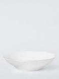 John Lewis Fleur Gold Rim Fine China Pasta Bowl, 22.6cm, White