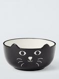 John Lewis Halloween Cat Fine China Bowl, 15cm, Black