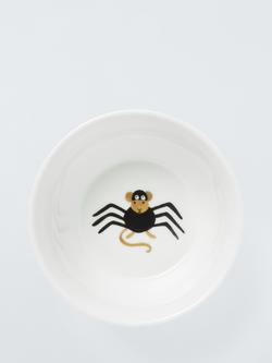 John Lewis Kids' Halloween Mouse Porcelain Bowl, 12.6cm, White - view 2, White
