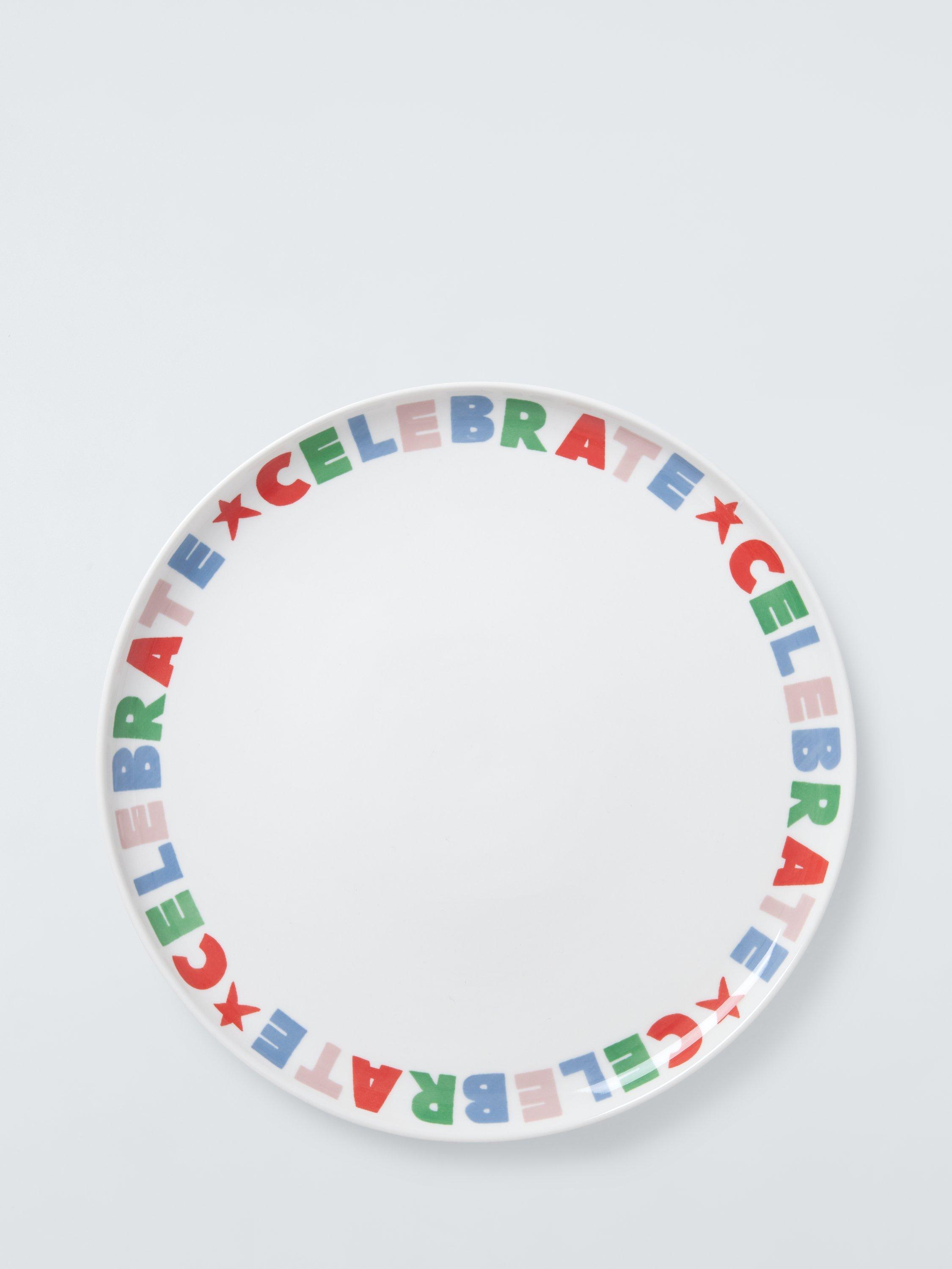 John Lewis Christmas Celebrate Fine China Serving Plate, 30cm, Multi