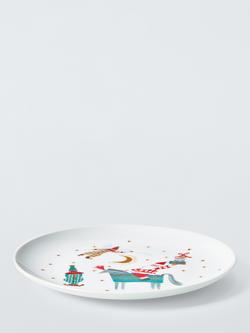 John Lewis Kids' Christmas Jester Elf Porcelain Plate, 20.3cm - view 2, 