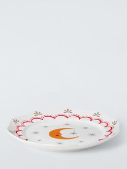 John Lewis Fleur Moon Fine China Side Plate, 19.6cm, White - view 2, White