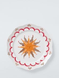 John Lewis Fleur Sun Fine China Side Plate, 19.6cm, White, White