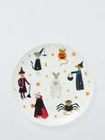 John Lewis Kids' Halloween Mouse Porcelain Plate, 20.3cm, White
