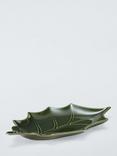 John Lewis Holly Fine China Serving Dish, 41cm, Green