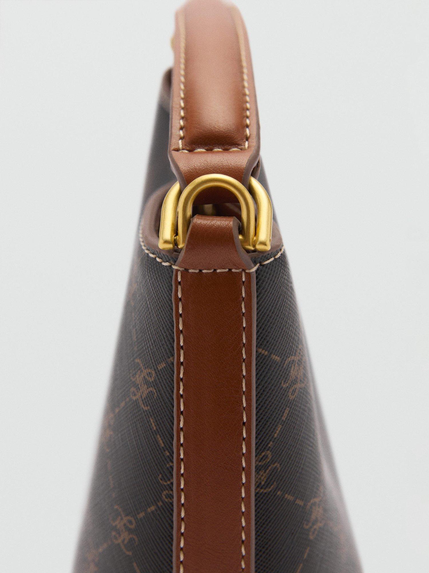 Product image 5 of 5, which shows Mango Mike Monogram Grab Bag, Brown Multi