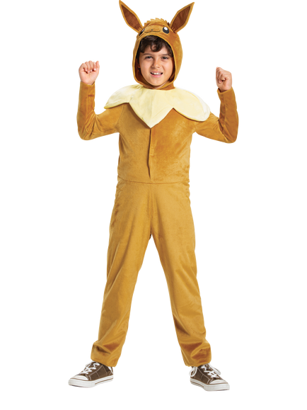 Pokémon Eevee Hooded Jumpsuit Children's Costume, Multi