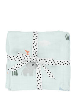 Done by Deer Muslins, Pack of 2, Playground Blue - view 2, Playground Blue