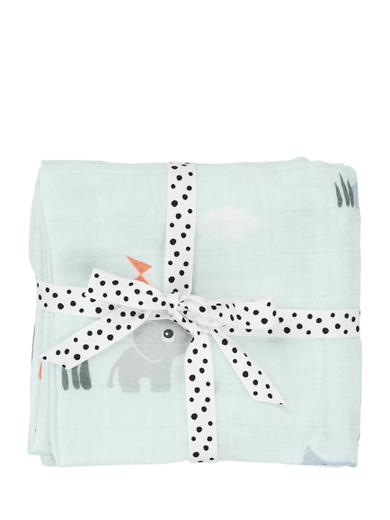 Done by Deer Muslins, Pack of 2, Playground Blue - view 2, Playground Blue