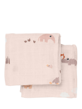 Done by Deer Muslins, Pack of 2, Playground Pink