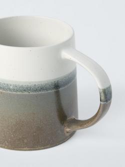 John Lewis Farmhouse Dipped Glaze Stoneware Mug, 420ml, Green - view 2, 
