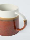 John Lewis Farmhouse Dipped Glaze Stoneware Mug, 420ml, Red