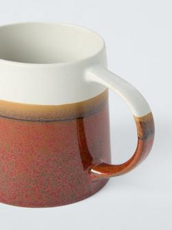 John Lewis Farmhouse Dipped Glaze Stoneware Mug, 420ml, Red - view 2, 