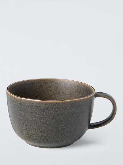 John Lewis Farmhouse Large Stoneware Mug, 480ml, Brown