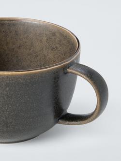 John Lewis Farmhouse Large Stoneware Mug, 480ml - view 2, Brown