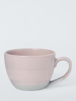 John Lewis Granite Stoneware Mug, Set of 2, Pink - view 2, 