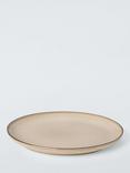 John Lewis Farmhouse Stoneware Coupe Side Plate, 21.5cm, Sand