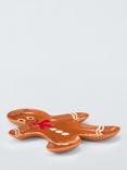 John Lewis Gingerbread Shape Stoneware Plate, 22cm, Multi