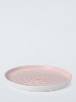 John Lewis Granite Stoneware Side Plate, 21.5cm, Pink - view 2, 