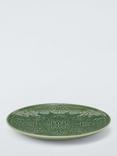 John Lewis Debossed Christmas Tree Stoneware Serve Plate, 25cm, Green