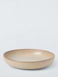John Lewis Farmhouse Stoneware Pasta Bowl, 21cm, Sand