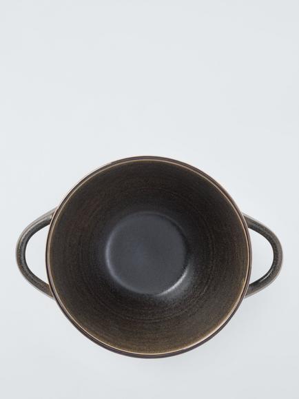 John Lewis Farmhouse Stoneware Soup Bowl, 16cm - view 2, Brown