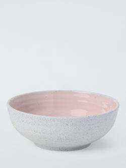 John Lewis Granite Stoneware Cereal Bowl, 16cm, Pink, 
