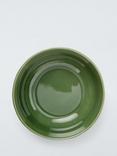 John Lewis Debossed Christmas Tree Stoneware Cereal Bowl, 17cm, Green