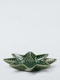John Lewis Debossed Star Stoneware Dish, 20cm, Green