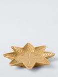 John Lewis Star Debossed Stoneware Side Plate, 20cm, Honey