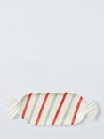 John Lewis Striped Stoneware Sweet Dish, 35cm, Multi