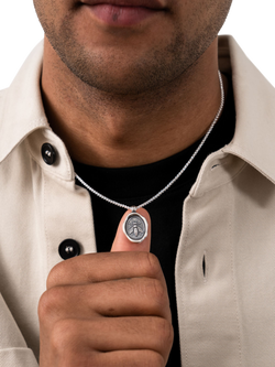 Dower & Hall Achievement Wasp Talisman Necklace, Silver - view 2, Silver