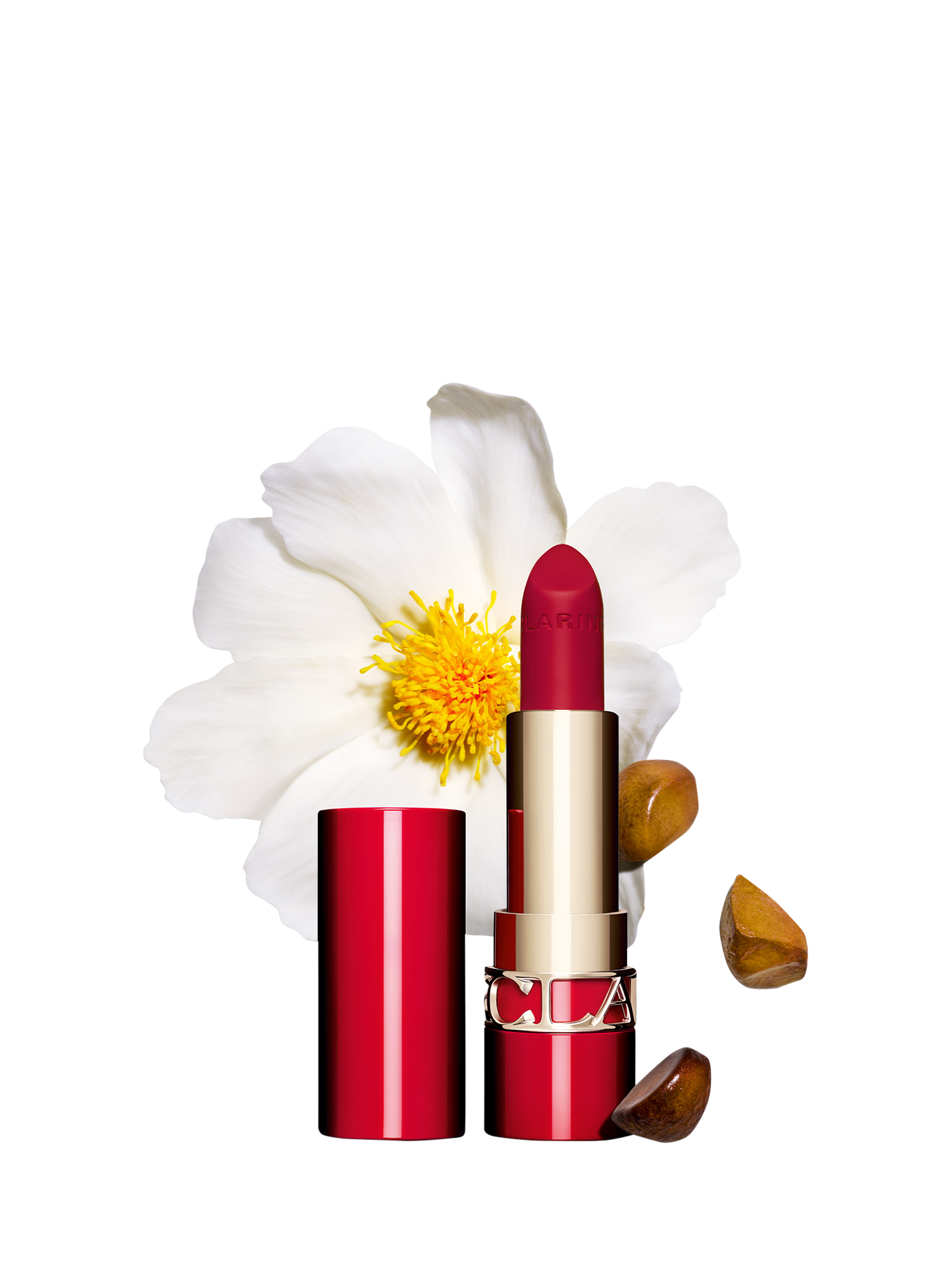 Product image 2 of 10, which shows Clarins Joli Rouge Velvet Lipstick Refill, 742 Joli Rouge