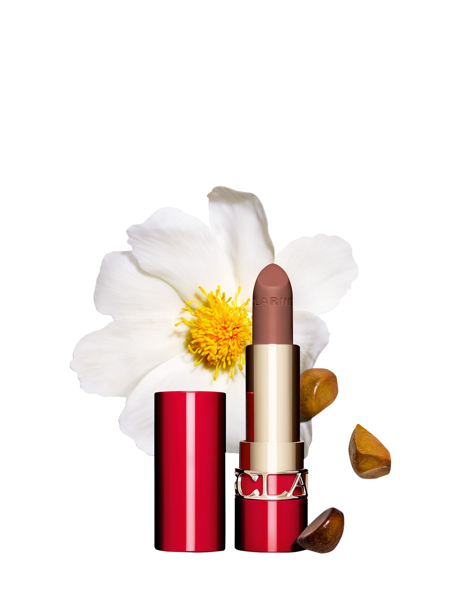 Product image 2 of 10, which shows Clarins Joli Rouge Velvet Lipstick Refill, 758 Sandy Pink
