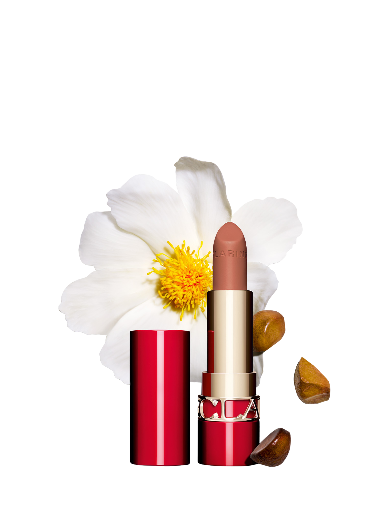 Product image 2 of 10, which shows Clarins Joli Rouge Velvet Lipstick Refill, 783 Almond Nude