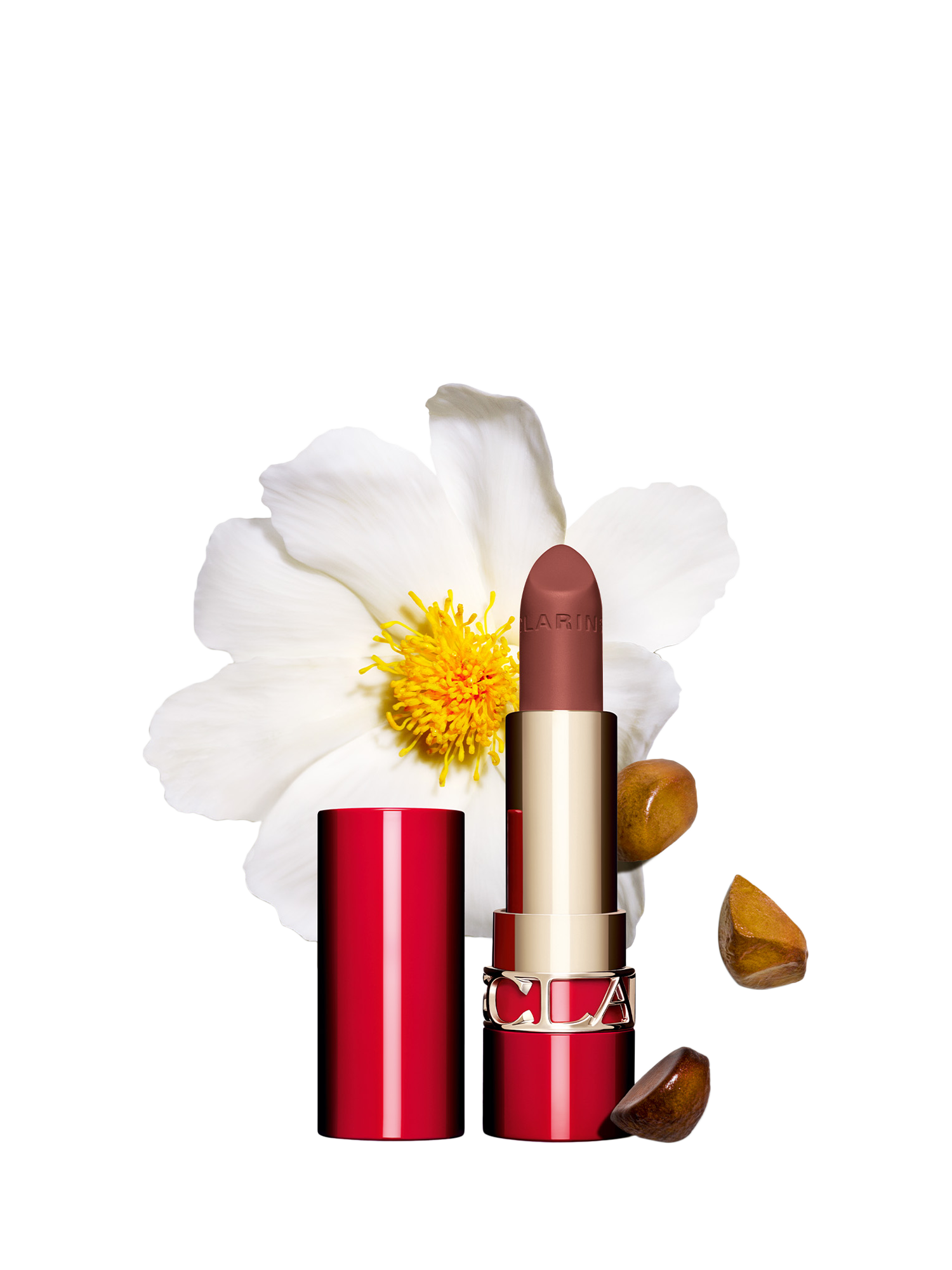 Product image 2 of 10, which shows Clarins Joli Rouge Velvet Lipstick Refill, 794 Sandal Wood