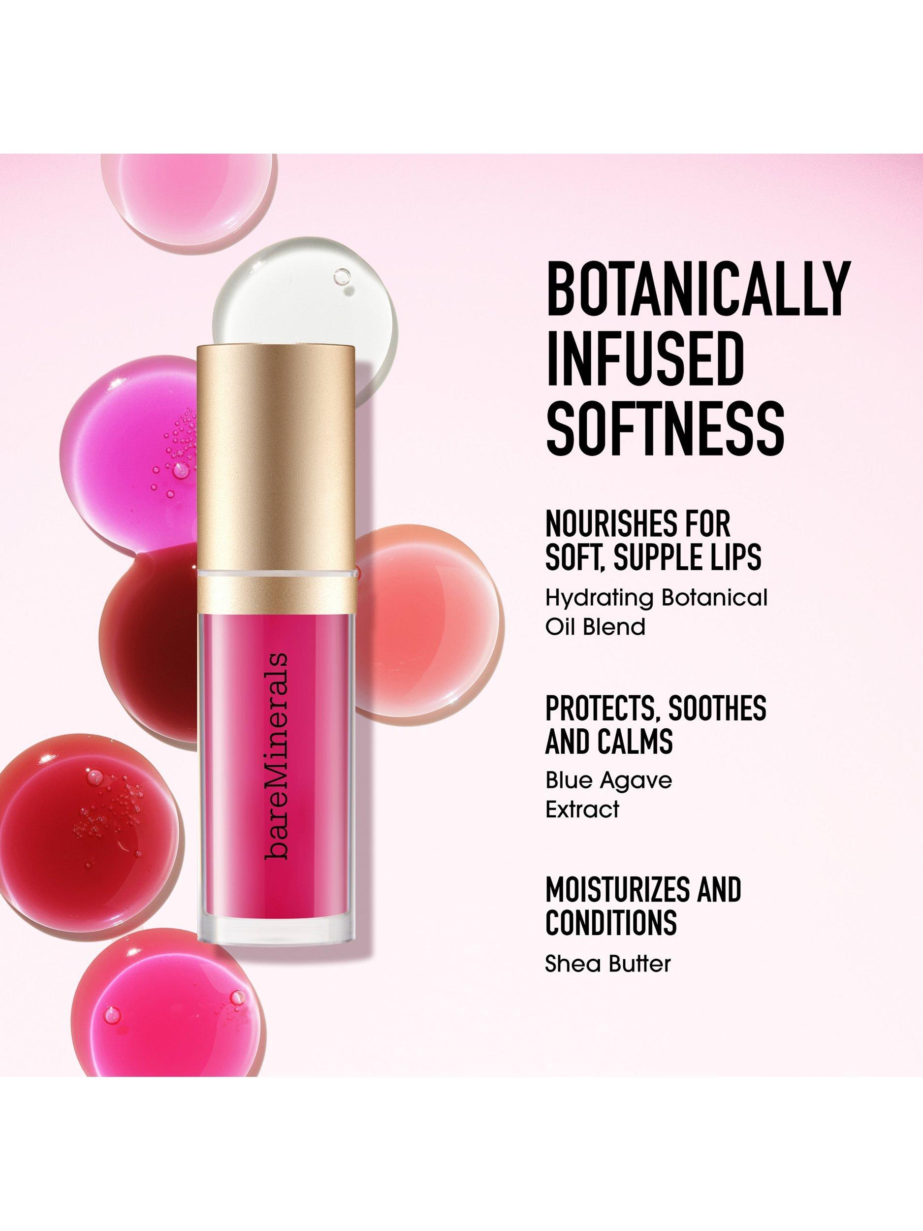 Product image 6 of 8, which shows bareMinerals Nourishing Lip Oil, Spark